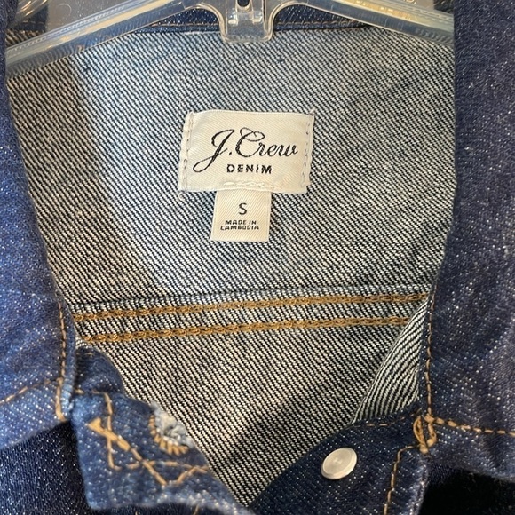 J. Crew Small Trucker Jean Jacket. - Picture 3 of 13